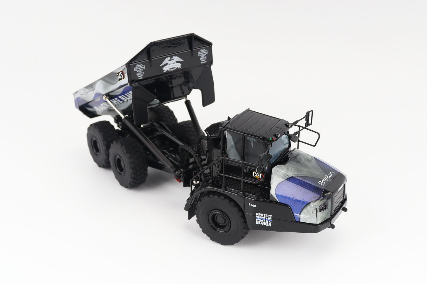 CAT 745 Articulated Truck Brent Scarbrough Livery 1:50 Scale Die Cast Model