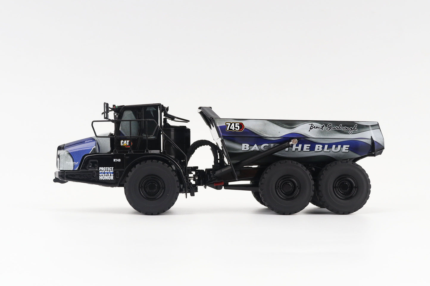 CAT 745 Articulated Truck Brent Scarbrough Livery 1:50 Scale Die Cast Model