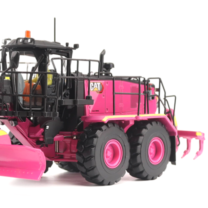 CAT 18 Motor Grader Pink Custom Edition 1:50 Scale Die Cast Model