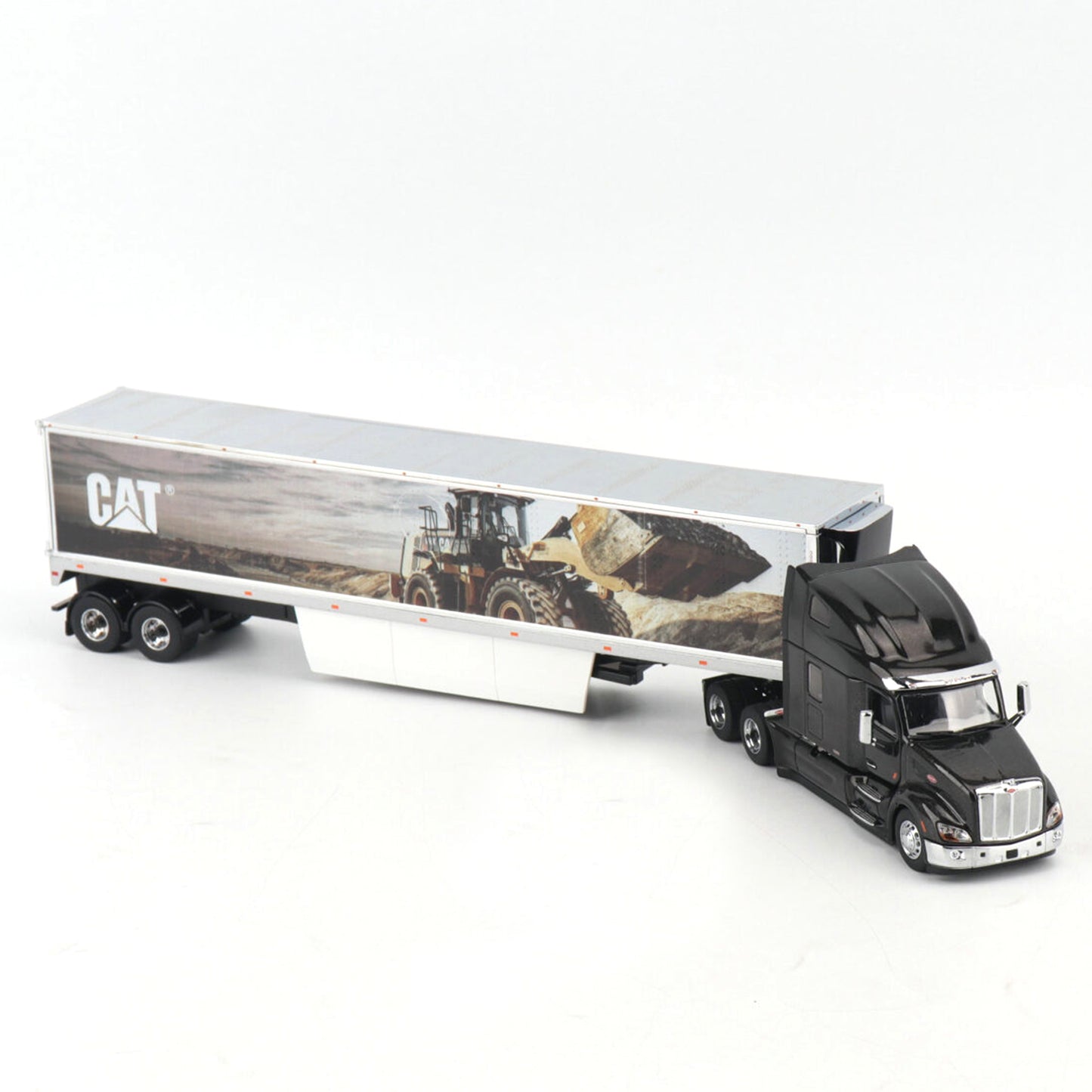 Peterbilt® 579 Ultra Loft Truck with CAT Mural Trailer Core Classic Series 1:50 Scale Die Cast Model