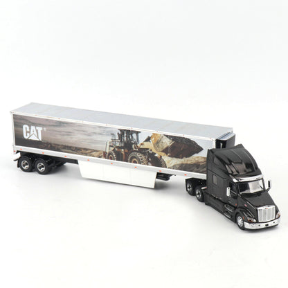 Peterbilt® 579 Ultra Loft Truck with CAT Mural Trailer Core Classic Series 1:50 Scale Die Cast Model