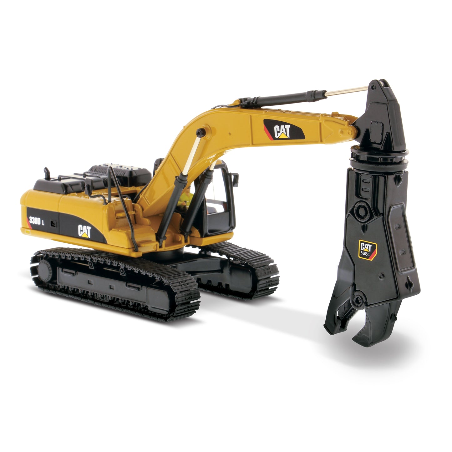 CAT 330D L Hydraulic Excavator with Shear Core Classic Edition 1:50 Scale Die Cast Model