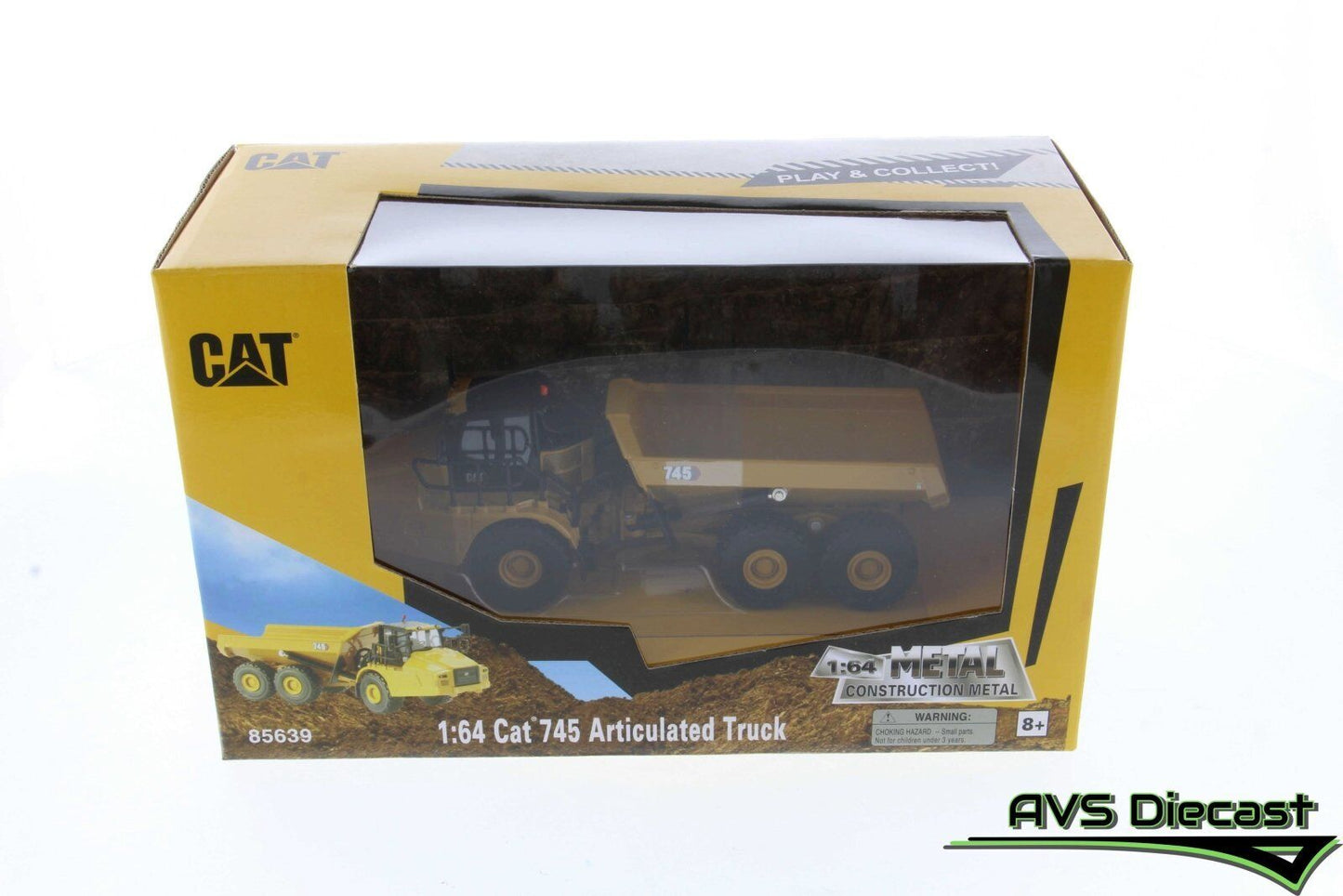 CAT 745 Articulated Truck 1:64 Scale Die Cast Model