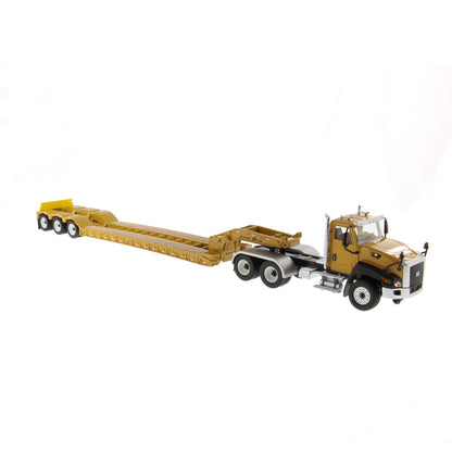 CAT CT660 Day Cab Tractor & XL 120 Low-Profile HDG Trailer 1:50 Scale Die Cast Model