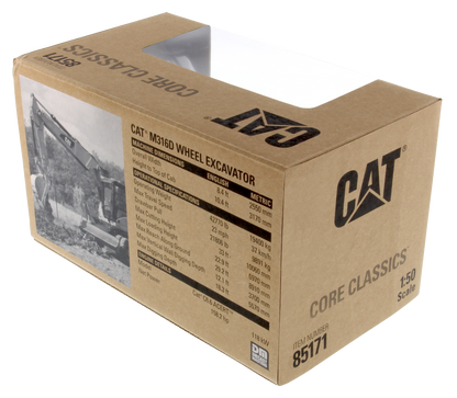 CAT Wheel Excavator M316D Core Classic Edition 1:50 Scale Die Cast Model