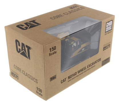 CAT Wheel Excavator M316D Core Classic Edition 1:50 Scale Die Cast Model
