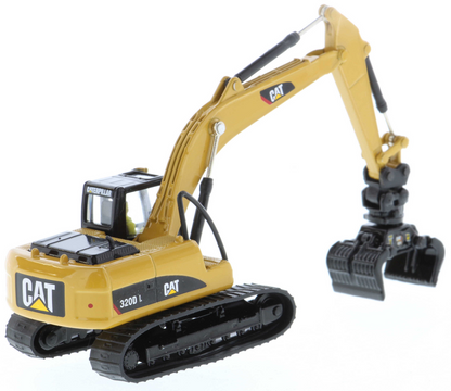 CAT 320D L Hyd. Excavator with Tools 1:87 Scale Die Cast Model