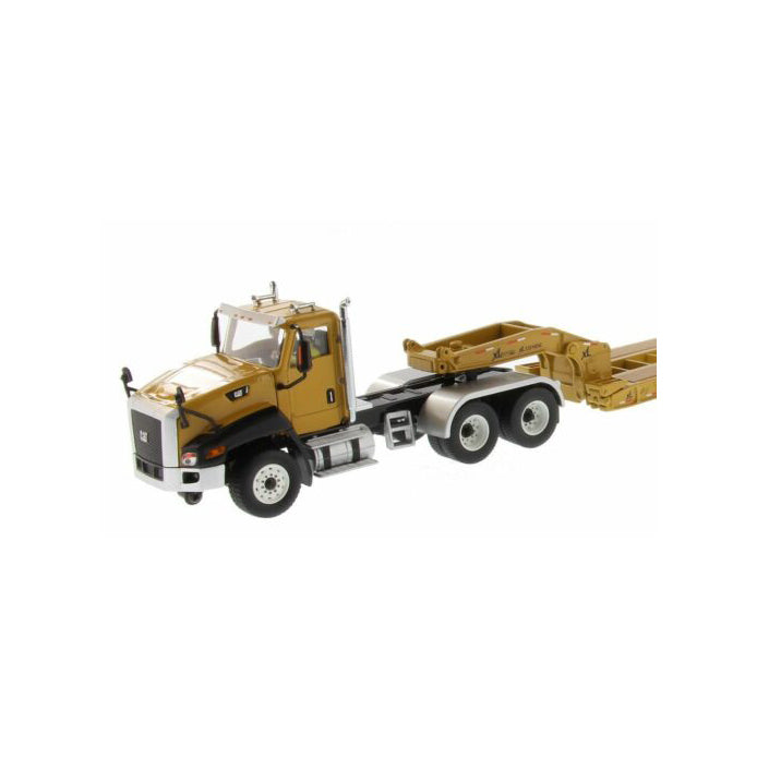 CAT CT660 Day Cab Tractor & XL 120 Low-Profile HDG Trailer 1:50 Scale Die Cast Model